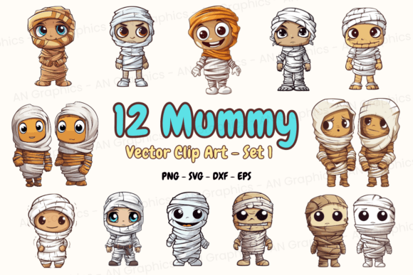 12 Mummy Vector Clip Art Bundle Review for Real Embroidery Projects