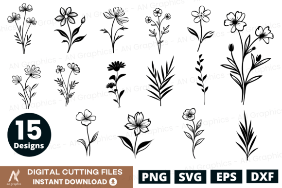 15 Line Art Flower SVG Bundle: A Designer’s Practical Take