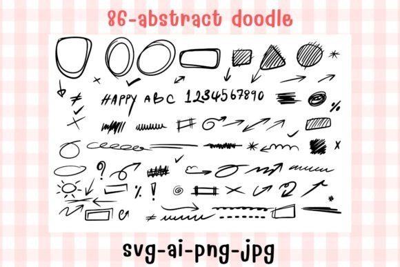 86-Abstract Doodle SVG: A Design for Creative Freedom