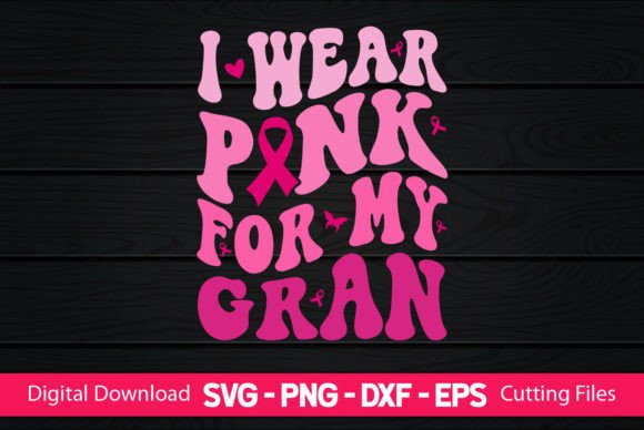 I Wear Pink for My Gran: A Heartfelt Embroidery Design