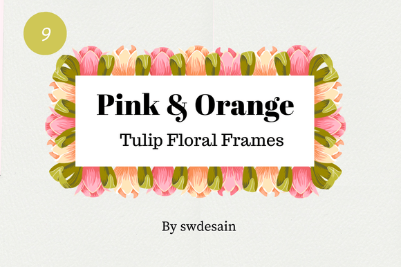 Pink Orange Tulip Flower Frames: A Designer’s Practical Take