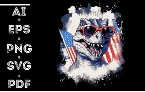 T-Rex American Flag Embroidery Design Review